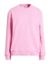 Msgm Woman Sweatshirt Pink Size Xs Cotton