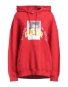 Msgm Woman Sweatshirt Red Size L Cotton In Red
