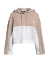 Msgm Woman Sweatshirt Sand Size S Cotton In Beige
