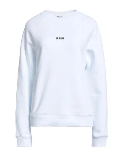MSGM MSGM WOMAN SWEATSHIRT WHITE SIZE L COTTON