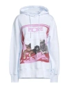 Msgm Woman Sweatshirt White Size L Cotton