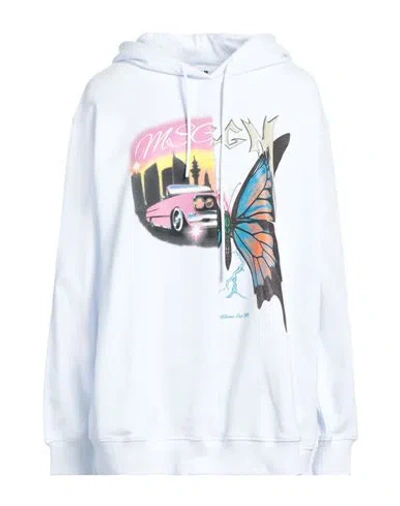 Msgm Woman Sweatshirt White Size M Cotton