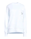 Msgm Woman Sweatshirt White Size S Cotton