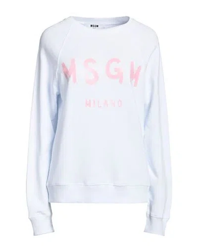 Msgm Woman Sweatshirt White Size Xl Cotton In White