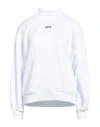 Msgm Woman Sweatshirt White Size Xs Cotton