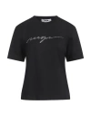 Msgm Woman T-shirt Black Size L Cotton