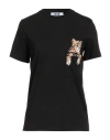 Msgm Woman T-shirt Black Size L Cotton