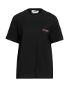 Msgm Woman T-shirt Black Size L Cotton In Black