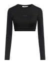 Msgm Round-necked T-shirt In Black