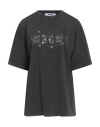 Msgm Woman T-shirt Charcoal Size L Cotton In Gray