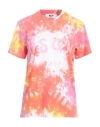 Msgm Tie-dye T-shirt In Red