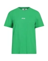 Msgm Woman T-shirt Green Size S Cotton In Green
