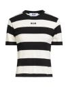 Msgm Woman T-shirt Ivory Size S Cotton