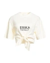 Msgm Woman T-shirt Ivory Size S Cotton In White