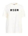 Msgm Logo-print Cotton T-shirt In White
