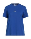 Msgm Woman T-shirt Light Blue Size Xxs Cotton In Blue