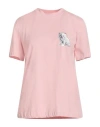 Msgm Woman T-shirt Light Pink Size S Cotton