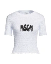 Msgm Woman T-shirt Off White Size S Cotton
