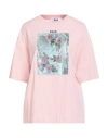 Msgm Woman T-shirt Pink Size L Cotton