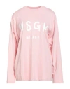 Msgm Woman T-shirt Pink Size L Cotton In Pink
