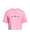 Msgm Woman T-shirt Pink Size L Cotton