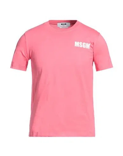 Msgm Woman T-shirt Pink Size S Cotton