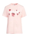 Msgm Woman T-shirt Pink Size S Cotton