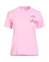 Msgm Woman T-shirt Pink Size Xl Cotton