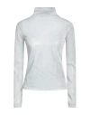 Msgm Woman T-shirt Silver Size 8 Polyester In Silver