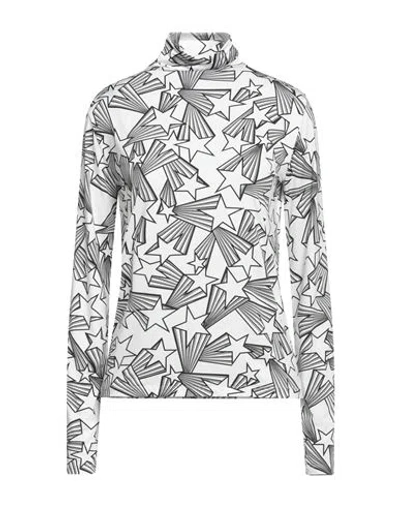 Msgm Woman T-shirt White Size 8 Polyamide, Elastane