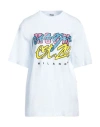 Msgm Woman T-shirt White Size L Cotton In White