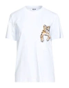 Msgm Woman T-shirt White Size M Cotton