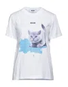 Msgm T-shirts In White