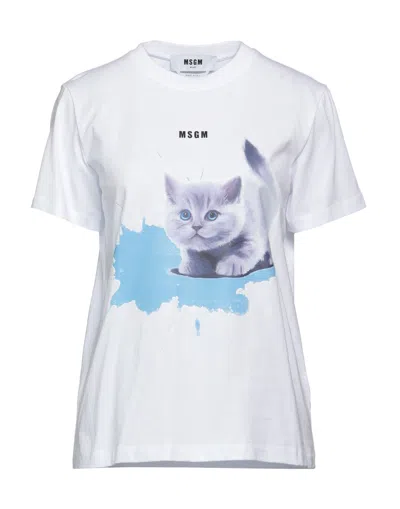 Msgm T-shirts In White