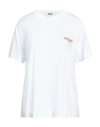 Msgm Woman T-shirt White Size M Cotton