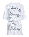 Msgm Woman T-shirt White Size S Cotton