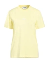 Msgm Woman T-shirt Yellow Size M Cotton In Yellow