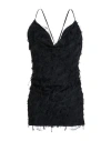 Msgm Woman Top Black Size 10 Acetate, Viscose