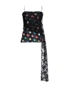 Msgm Woman Top Black Size 4 Polyester In Black