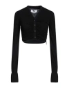 Msgm Woman Top Black Size 4 Viscose In Black