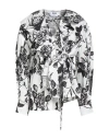 Msgm Woman Top Black Size 6 Cotton