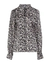 Msgm Woman Top Black Size 6 Polyester In Black