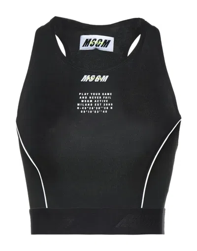 Msgm Tops In Black