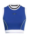 Msgm Woman Top Blue Size M Polyamide, Elastane In Blue