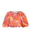 Msgm Woman Top Fuchsia Size 4 Cotton In Pink