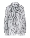 Msgm Woman Top Grey Size 4 Polyester In Grey