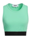 Msgm Logo Sporty Tank-top In Green
