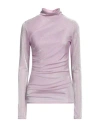 Msgm Woman Top Light Pink Size 8 Polyamide, Metallic Fiber In Pink