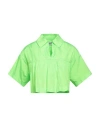 Msgm Woman Blouse Acid Green Size 6 Polyester In Green