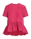 Msgm Woman Top Magenta Size 4 Polyester